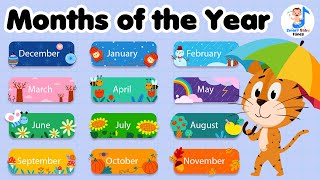 Fun And Catchy Song To Teach Kids The Months Of The Year  Educational Music By Smart Baby Tunes [upl. by Kcirddes]