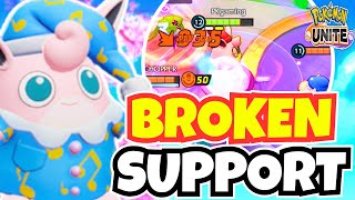 Wigglytuff Is A Broken Support  Pokemon Unite [upl. by Harald]