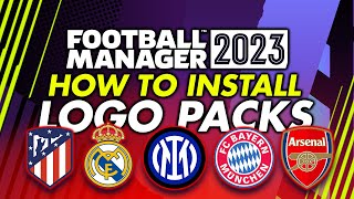 Logo Pack Install Guide Football Manager 2023  How to get real club badges and logos into FM23 [upl. by Trevethick944]