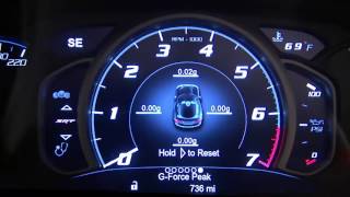 Instrument Cluster DisplayDigital dashboard on the car instrument panel of 2017 Dodge Viper [upl. by Eilitan]