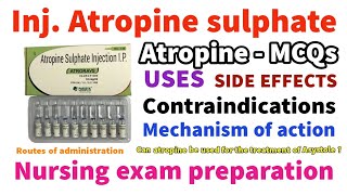 Atropine  Emergency drugs  Injection atropine  Atropine injection atropine [upl. by Broeder]