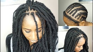 CROCHET BRAIDS WITH MARLEY TWIST  DETAILED  COLLAB [upl. by Nehtanoj]