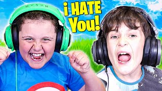 Trolling My Little Bros HACKER in Fortnite [upl. by Assira9]