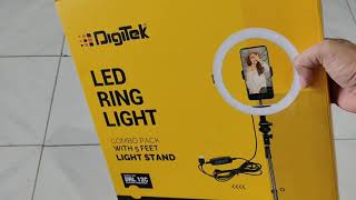 DIGITEK® DRL 12C Professional 12quot inch LED Ring Light with Tripod Stand unboxinng 4 months review [upl. by Orimisac]