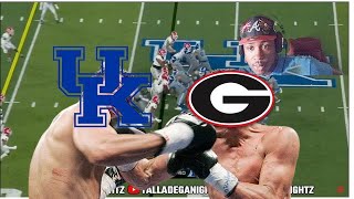 College Game day UGA FAN REACTS TO KNOCKOUT GAME UGA VS UK [upl. by Santos575]