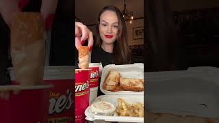 Raising Canes ASMR Mukbang as a non meat eater [upl. by Lakim]