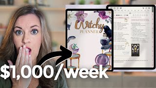 7 Etsy digital planner products that make over 1000week [upl. by Doig]