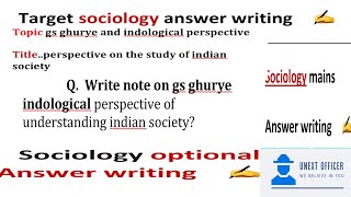 gs ghurye indological perspective of understanding indian society ghurye amp indological perspective [upl. by Zwiebel235]