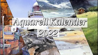 Aquarell Kalender 2022 [upl. by Tound]