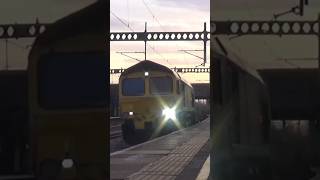 Freightliner 66564 powers through Tamworth Station  270124 [upl. by Eulalie318]