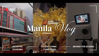 MANILA VLOG Affordable hotel in Divisoria Lucky Chinatown food trip vlog behindthescenes [upl. by Fulks987]