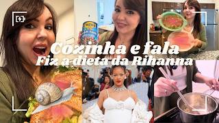 Cozinha e fala A Rihanna come igual a gente [upl. by Doowyah]