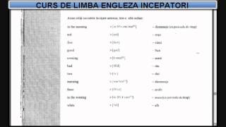 Curs de limba Engleza incepatori temavocabular  Lectia 2 [upl. by Gwyn]