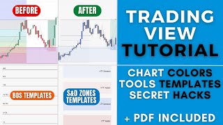 Trading View Tutorial  Chart Colors Tools Hacks and Templates PDF [upl. by Magena258]