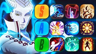 Naruto To Boruto Shinobi Striker Defense Type Jutsu Tier List [upl. by Tiemroth933]