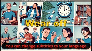 Wear off meaning with 5 examples [upl. by Lorinda658]