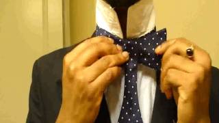 Mitchells Guide How to Tie a SelfTie Mens Bow Tie [upl. by Enovad370]