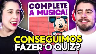 CONSEGUIMOS ACERTAR TODAS ESSAS MUSICAS DA DISNEY  Corte de Live [upl. by Jecon]