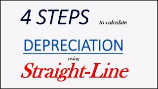 4 Steps to Calculate Depreciation using the Straight Line Method [upl. by Gayle]