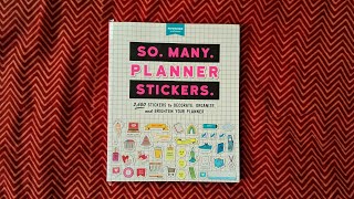 quotSo many planner stickersquot sticker book flipthrough by pipsticks workman [upl. by Wit367]