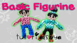 TutorialsByAs SignatureBasic Figurine Rainbow Loom Tutorial [upl. by Gnoh738]