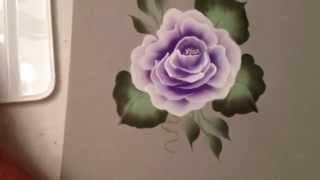 One Stroke How to Paint a Rose by April Numamoto [upl. by Screens]