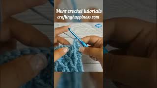 How To Crochet The Front Post Treble 2 Together  FpTr2Tog  Crafting Happiness shorts [upl. by Cristiona]