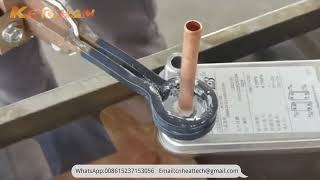 Induction Brazing Plate Heat Exchanger  Braze Copper Tube to Stainless Steel [upl. by Aljan164]