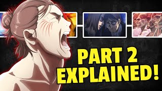 Attack on Titan PART 2 RECAP  AOT Final Season Explained [upl. by Waldron]