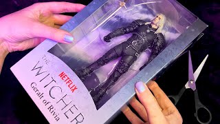 ASMR The Witcher Figure Unboxing Whispered [upl. by Aihsenod]