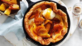 Dutch Baby with Caramelised Apple and Cinnamon [upl. by Notxarb]