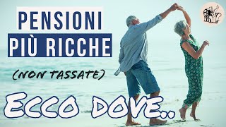 PENSIONI NON TASSATE o quasi 👉 Ecco dove conviene vivere con la pensione [upl. by Enitselec601]