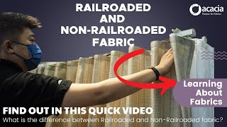 Learning About Fabrics Railroaded fabric vs NonRailroaded fabric [upl. by Behka]