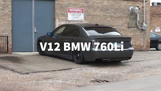 FULLY STRAIGHT PIPED V12 BMW 760Li [upl. by Lelah]