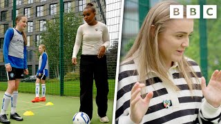 Lioness Super Fans REACT to Surprise Football Skills quotHow Toquot Session  Blue Peter  CBBC [upl. by Persian]