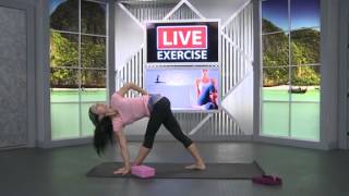 Iyengar Yoga for Posture and Alignment on LiveExercise [upl. by Nadda914]