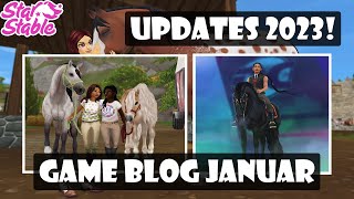 Dressur Neue Spielercharaktere Levelsystem amp Mehr Gameblog Januar  Star Stable Online SSO [upl. by Bonnie544]