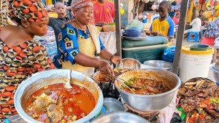 Cheapest and most delicious street food tour in Togo What 2 will get you in the streets of Togo [upl. by Lleira]