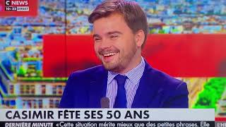 Casimir fait son retour sur Cnews  Merci 🤗 [upl. by Thirion140]