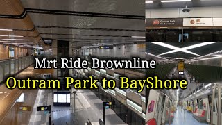 Brownline  Outram Park to Bayshore TEL4  Jovelyn Mirambel [upl. by Goulette111]