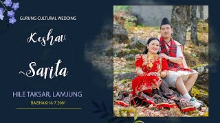 Keshav Weds Sarita  Gurung Cultural Wedding Video  2081 [upl. by Neirad776]