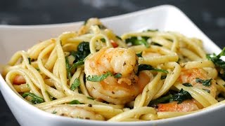 OnePot Lemon Garlic Shrimp Pasta [upl. by Petta]