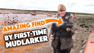 First time Mudlarker makes AMAZING Roman find Hands on history on Hovercraft [upl. by Walrath925]