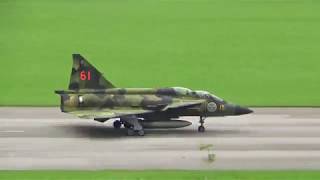 Saab Viggen starting at Zigermeet 2019 Mollis Switzerland [upl. by Gennie]