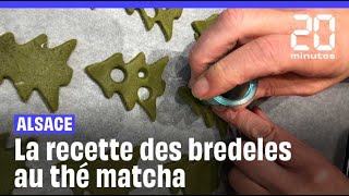 Cuisine  On vous livre la recette des bredeles alsaciens au thé matcha [upl. by Tadich112]