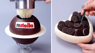 Most Amazing Oreo amp Nutella Mixed Chocolate Cakes  So Yummy Cake Decorating Recipe [upl. by Anallij945]