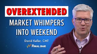 Overextended Market Whimpers Into Weekend  David Keller CMT  The Final Bar 061623 [upl. by Oiram640]