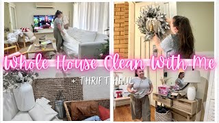 Whole House Clean With Me  Homewares Thrift Haul [upl. by Bove714]