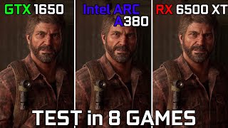 GTX 1650 vs Intel Arc A380 vs RX 6500 XT  Test in 8 Games [upl. by Ardin]