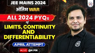 MATHS LIMITS CONTINUITY AND DIFFERENTIABILITY PYQs  JEE MAINS 2024 SESSION 2  MATHS BY MSM SIR [upl. by Iilek]